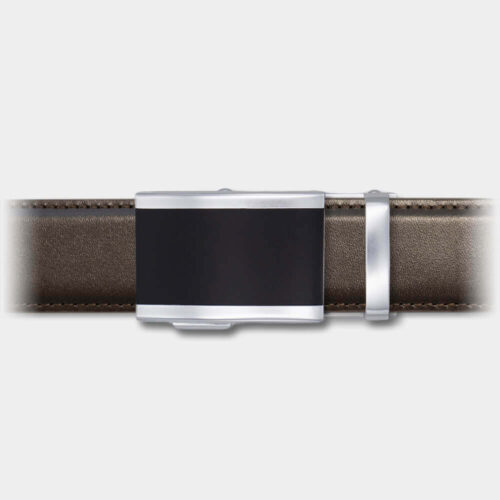 Einzelner Gürtel - Bark / Schwarz-Silber