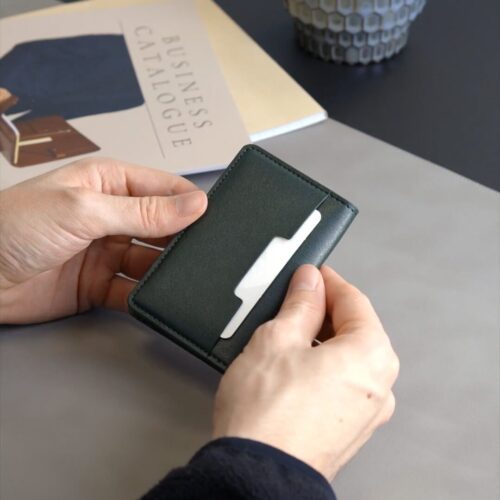 Alternative view of Slimfold Wallet – Vegan - Moss (VEGAN)