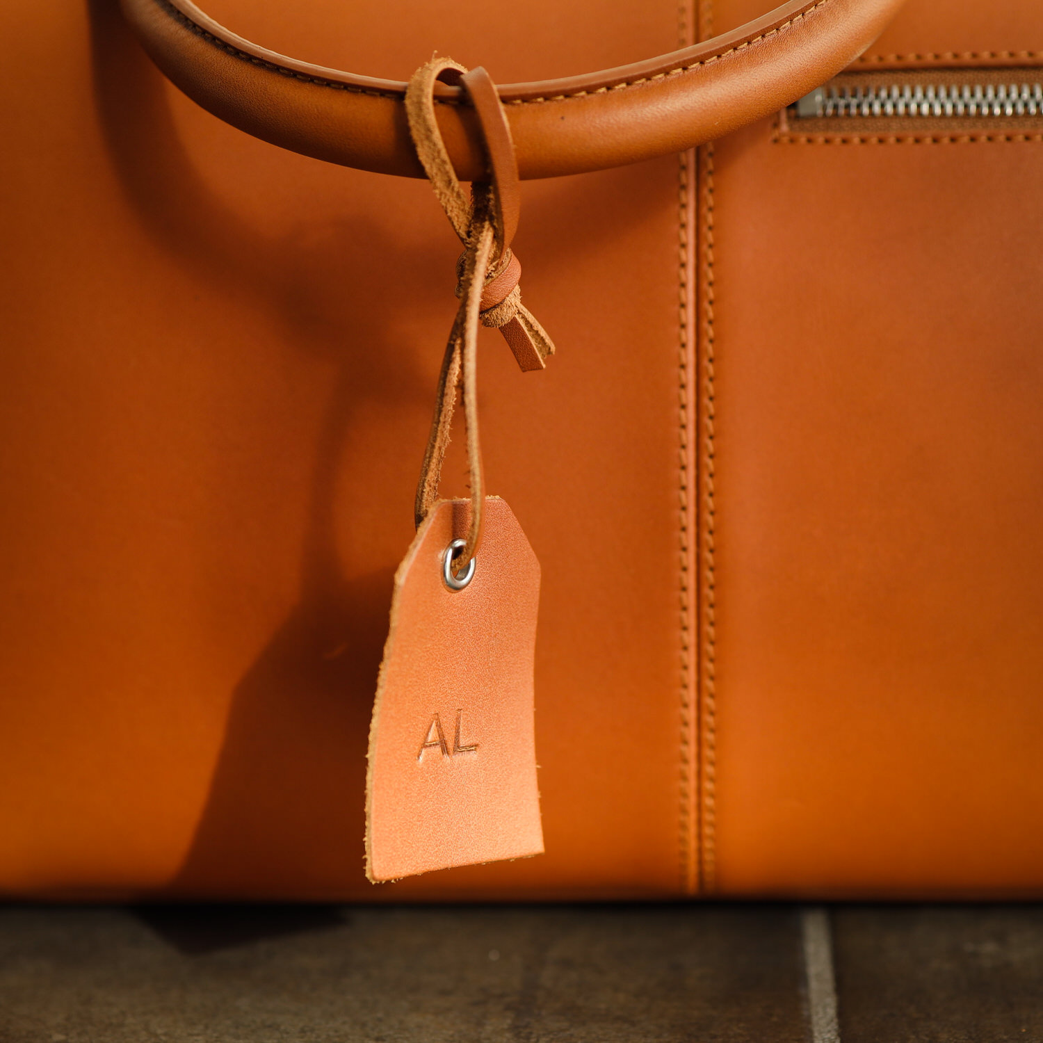 Name tag Cognac