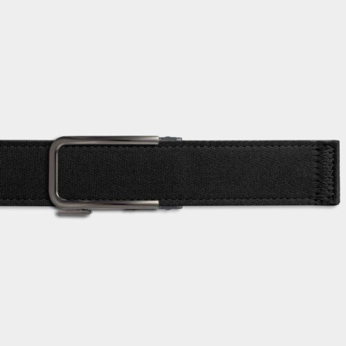 Einzelner Gürtel – Schwarzer Canvas / Metall