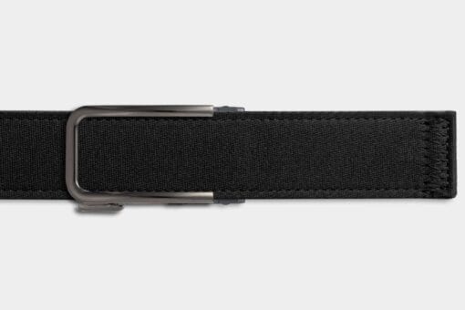 Einzelner Gürtel – Schwarzer Canvas / Metall