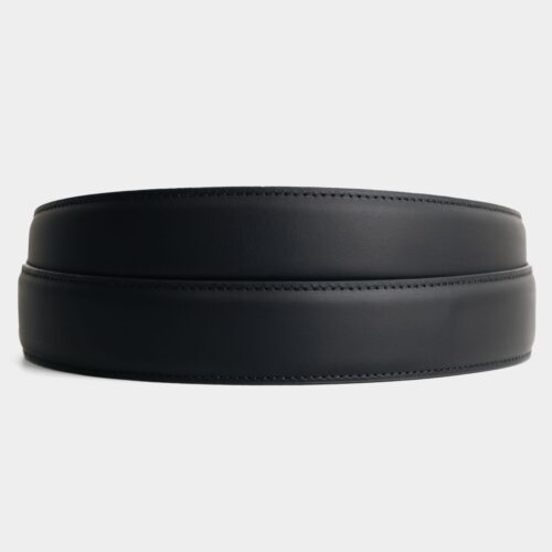 Mattschwarzes Leder - 3.7 cm