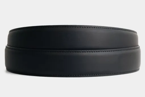 Mattschwarzes Leder - 3.7 cm