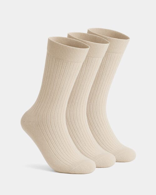 3-Pack Business Socken - 38-42, Beige