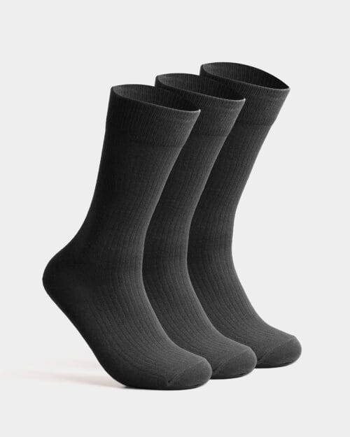 3-Pack Business Socken - 38-42, Grau