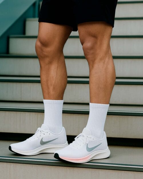 White sports socks lifestyle 2