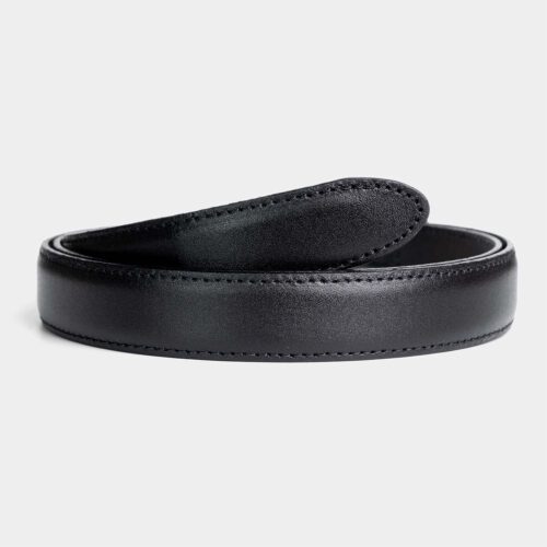 Schwarzes Leder 2.5 cm
