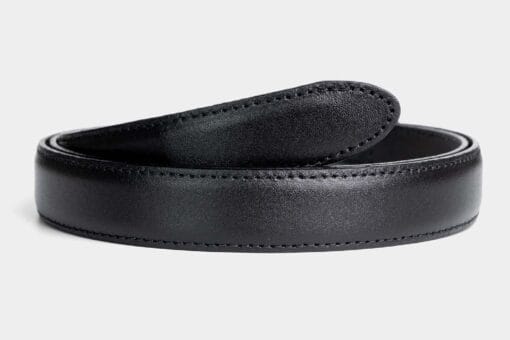 Schwarzes Leder 2.5 cm