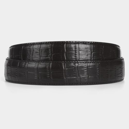 Schwarzes Gator Leder