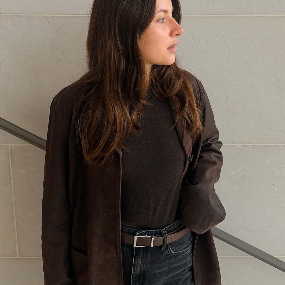 Hazel Leder / Modern Silber